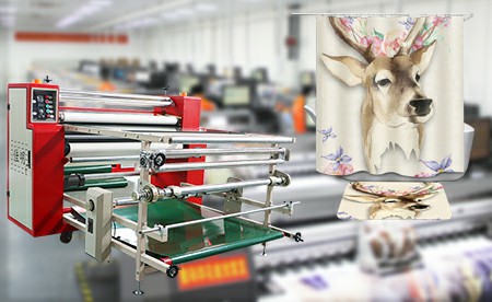 High Speed 1000mm Roll Poly Textile Heat Transfer Machine For Poly Fabric Digital Printing