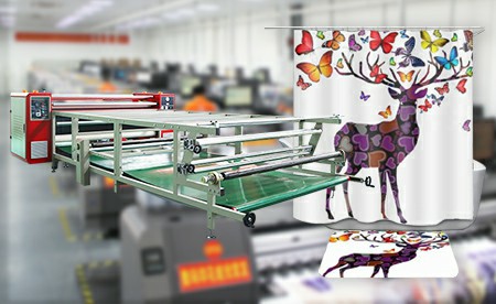 High Speed 1000mm Roll Poly Textile Heat Transfer Machine For Poly Fabric Digital Printing