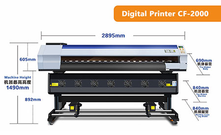 Sublimation Transfer Paper Digital Printer CF-2000 for Digital Printing