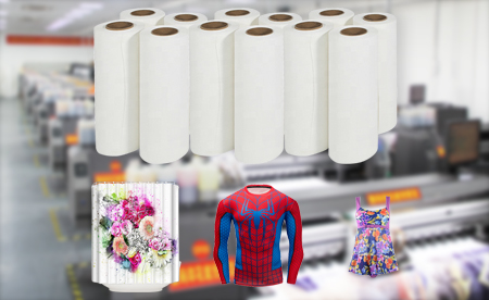 Hot Sales 30Gsm Non-Tacky Sublimation Heat Transfer Paper For Digital Printing Textiles